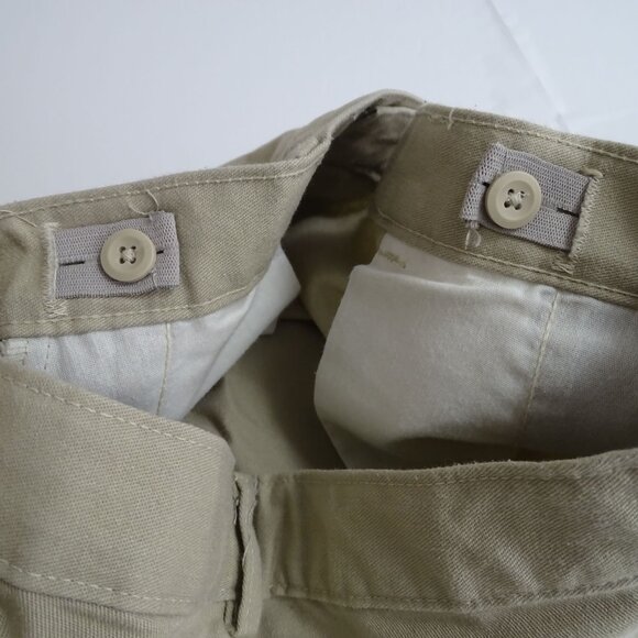 Dockers Tan Khaki Pants Boys Size 20 Regular School Uniform Flat Front FLAW - Picture 7 of 12